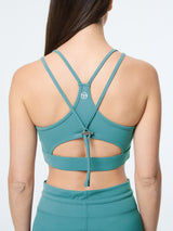 Sergio Tacchini Silvia Sports Bra - Duck Green