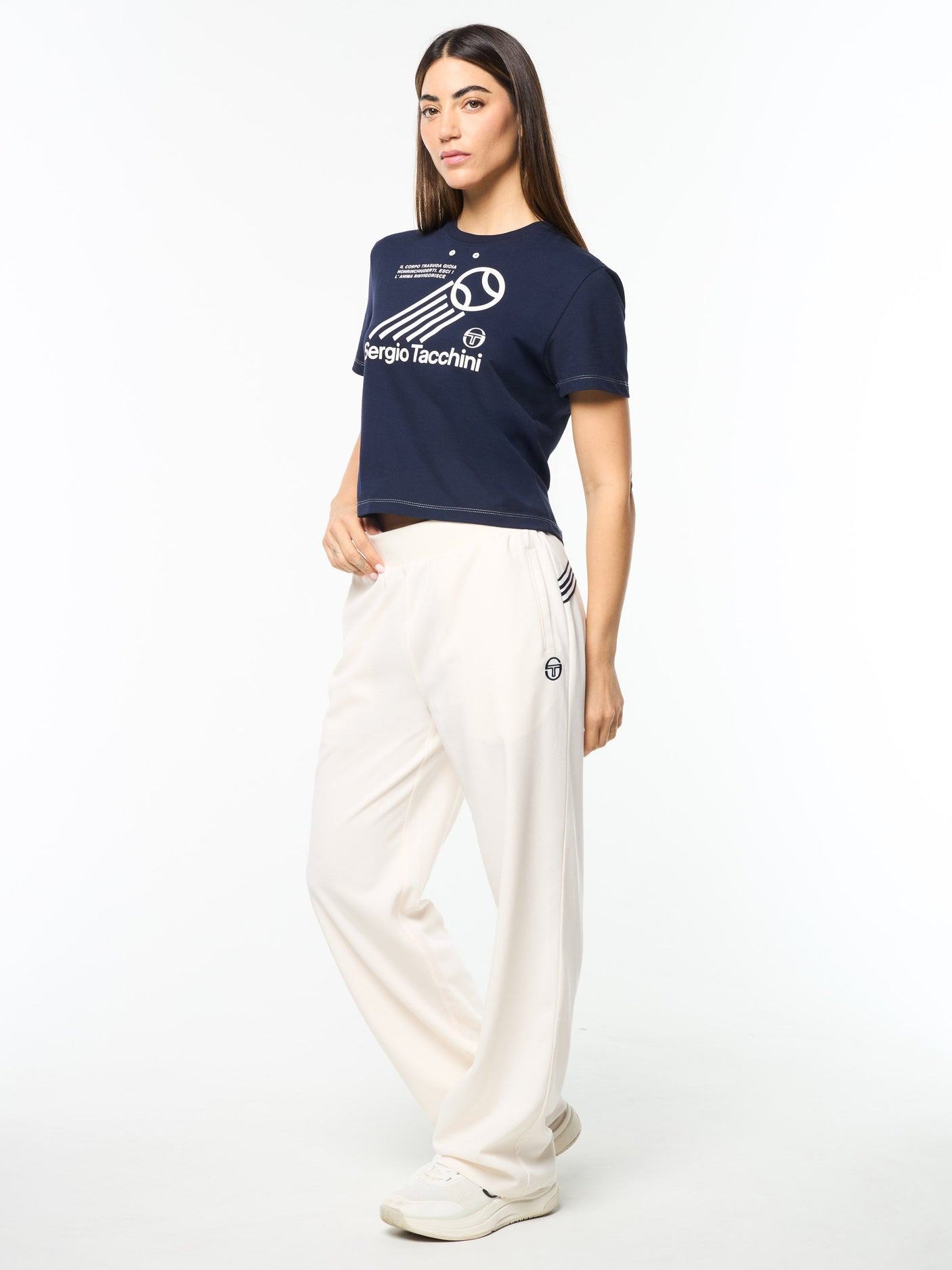 Sergio Tacchini Nera Boxy Tee - Maritime Blue