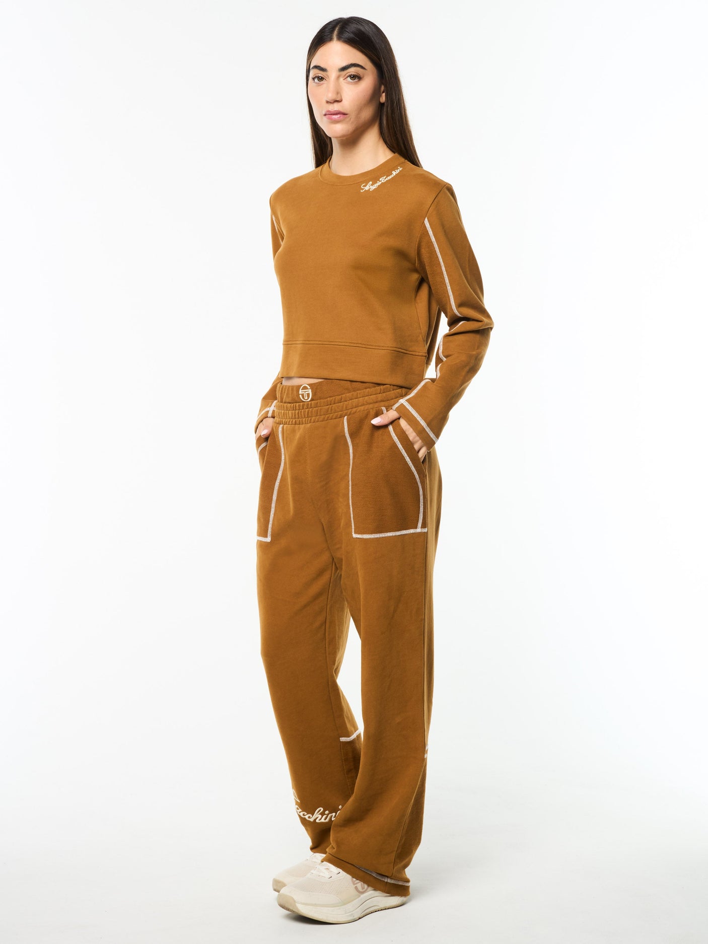 Sergio Tacchini Greta Crewneck - Bronze Brown