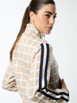 Sergio Tacchini Women's Damarindo Check Track Jacket - Humus
