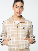 Sergio Tacchini Women's Damarindo Check Track Jacket - Humus
