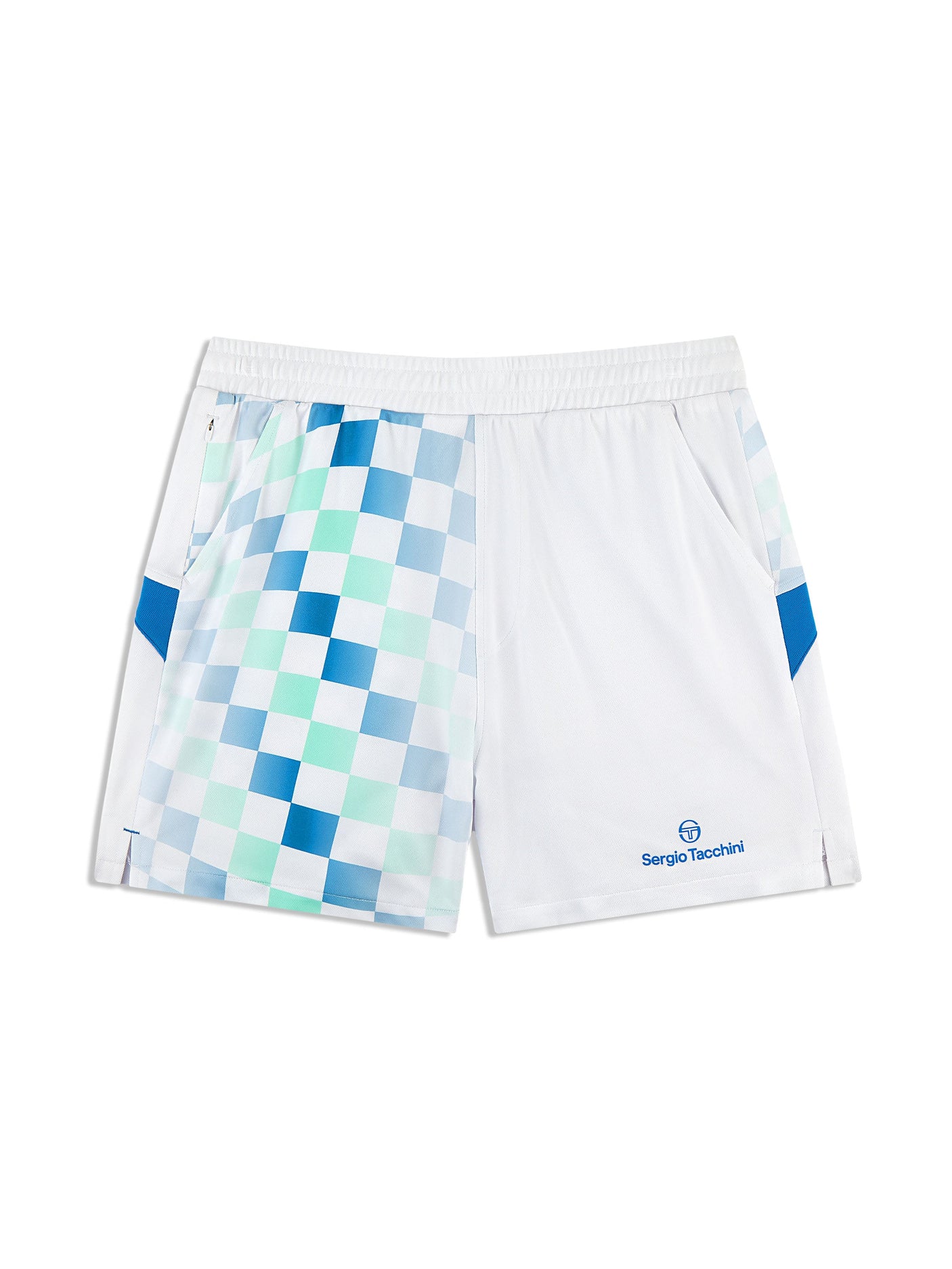Sergio Tacchini Luca Piqué Printed Short - Brilliant White