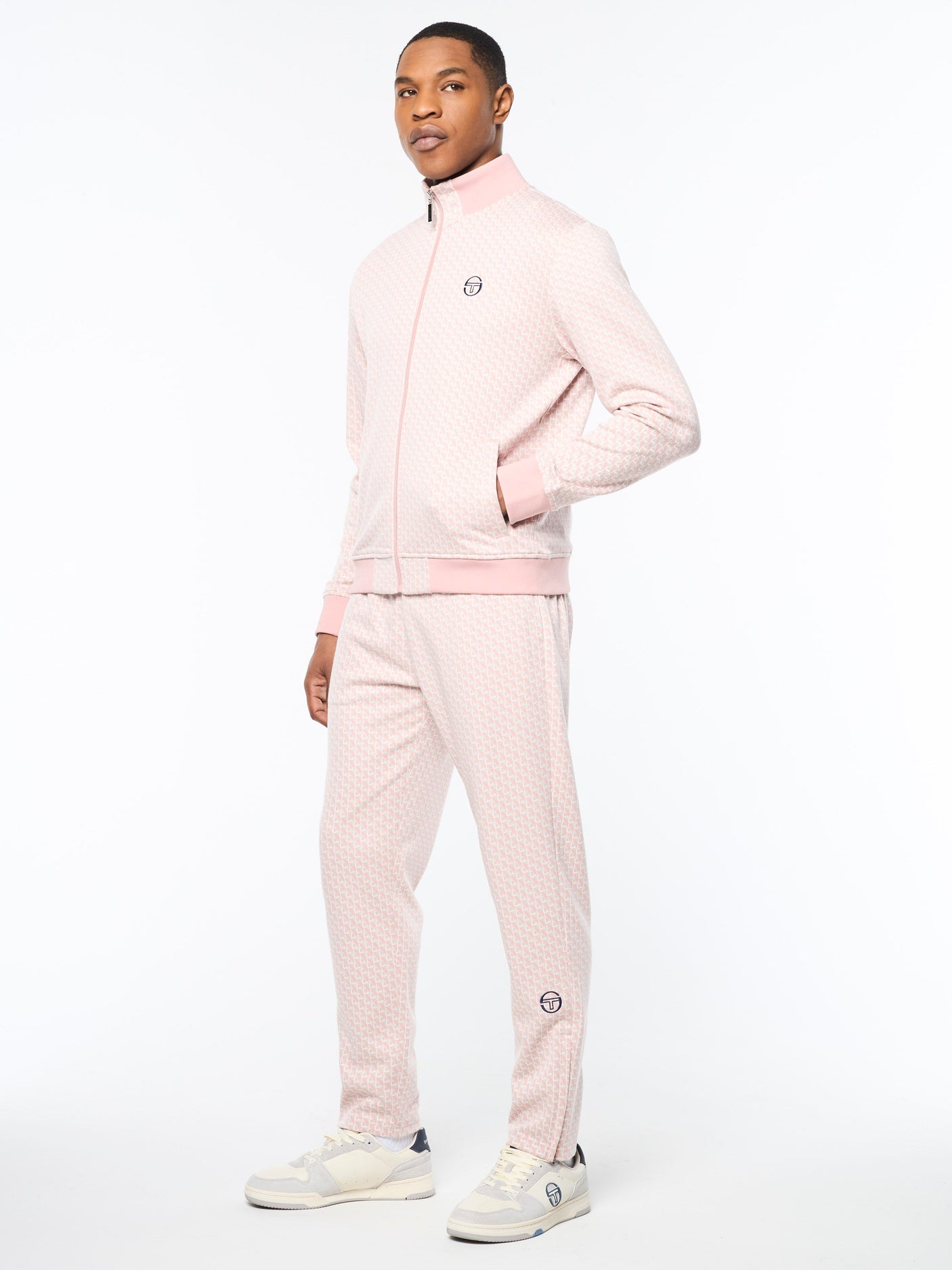Sergio Tacchini Paolo Knit Track Jacket - Pale Mauve