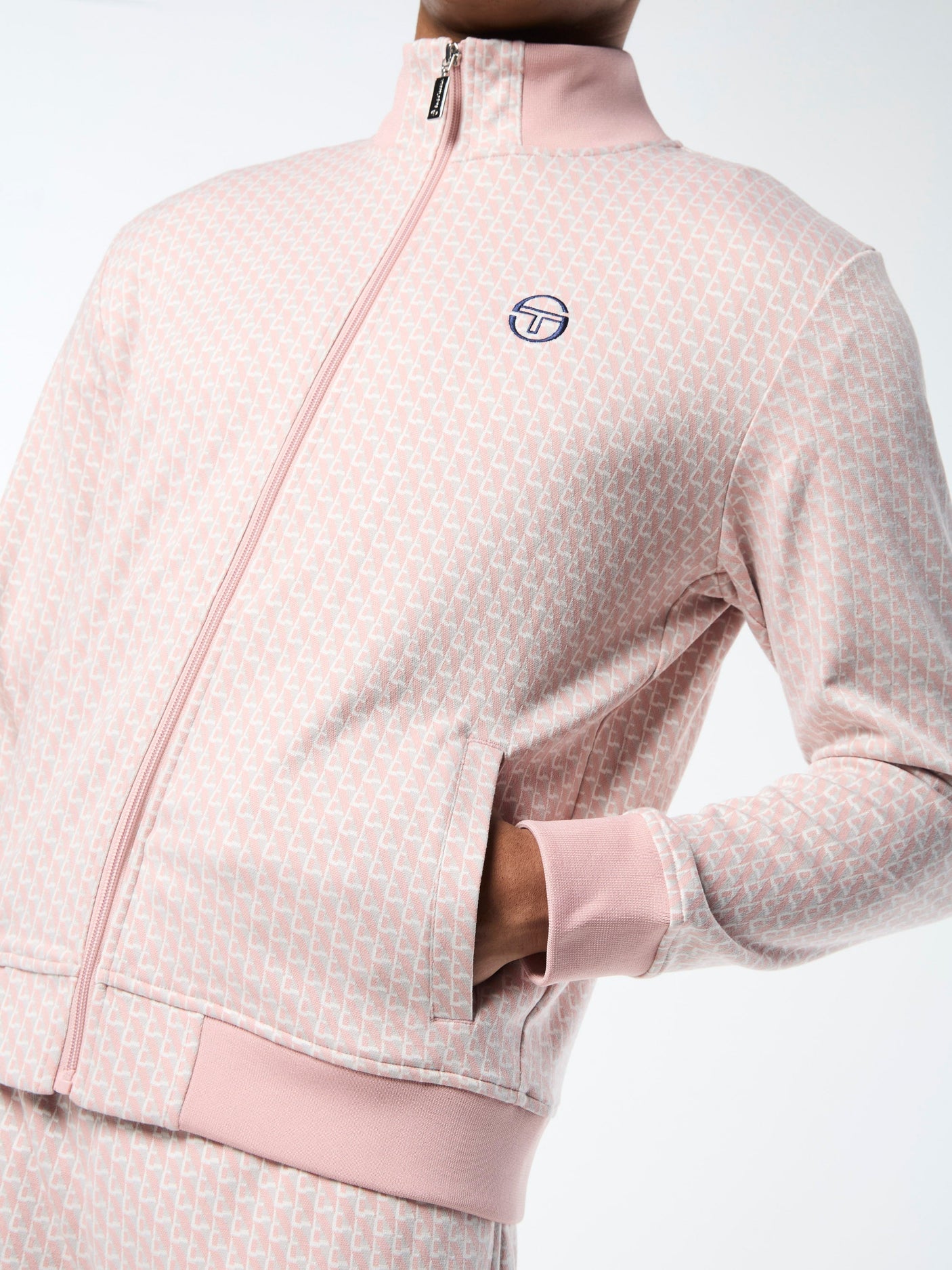 Sergio Tacchini Paolo Knit Track Jacket - Pale Mauve