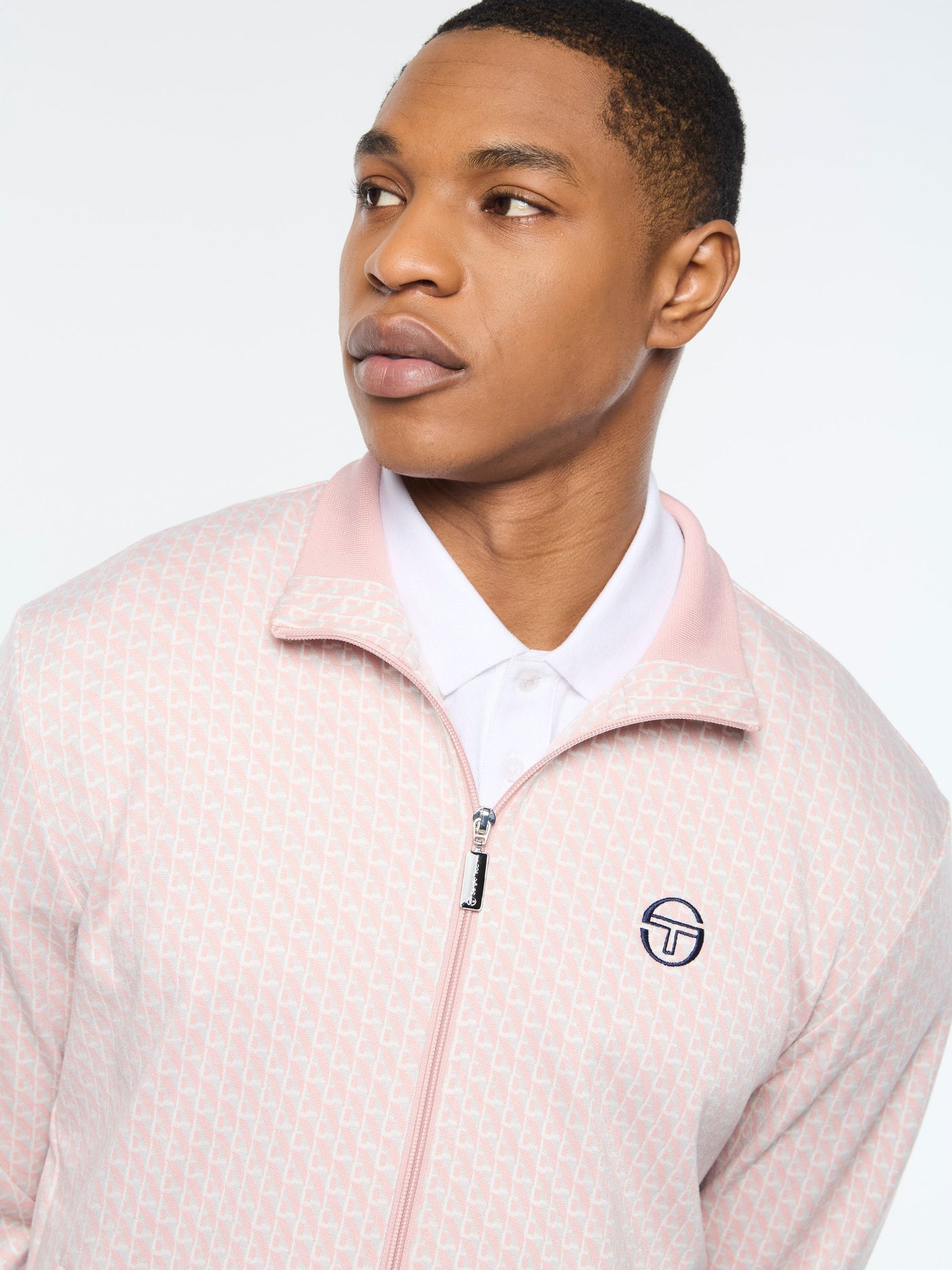 Sergio Tacchini Paolo Knit Track Jacket - Pale Mauve