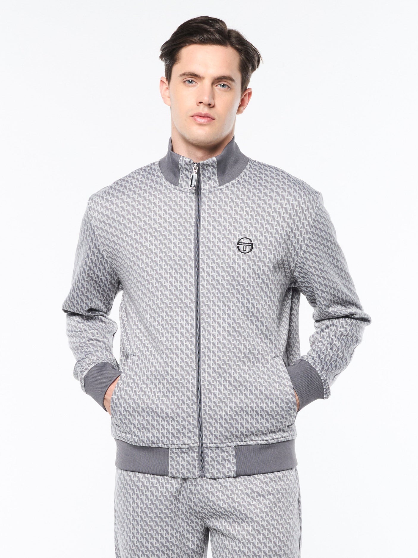 Sergio Tacchini Paolo Knit Track Jacket - Quiet Shade
