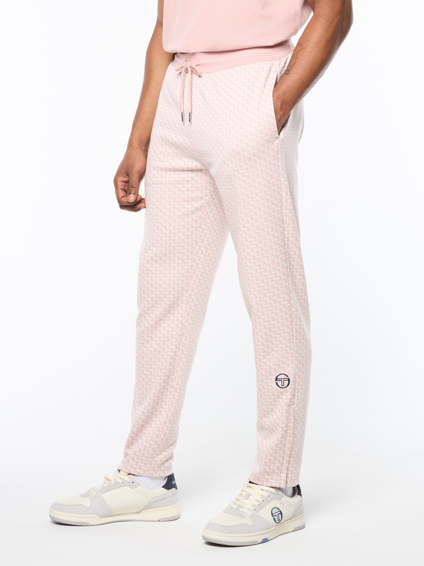 Sergio Tacchini Paolo Knit Track Pant - Pale Mauve