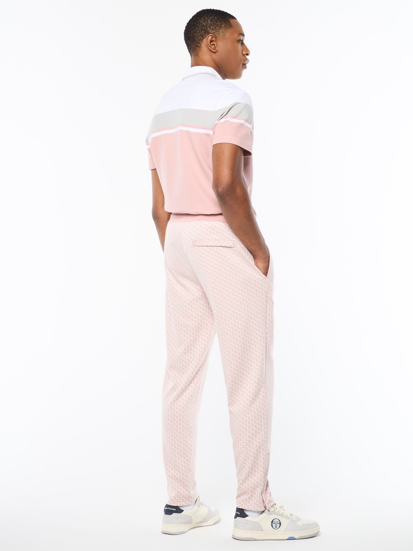 Sergio Tacchini Paolo Knit Track Pant - Pale Mauve