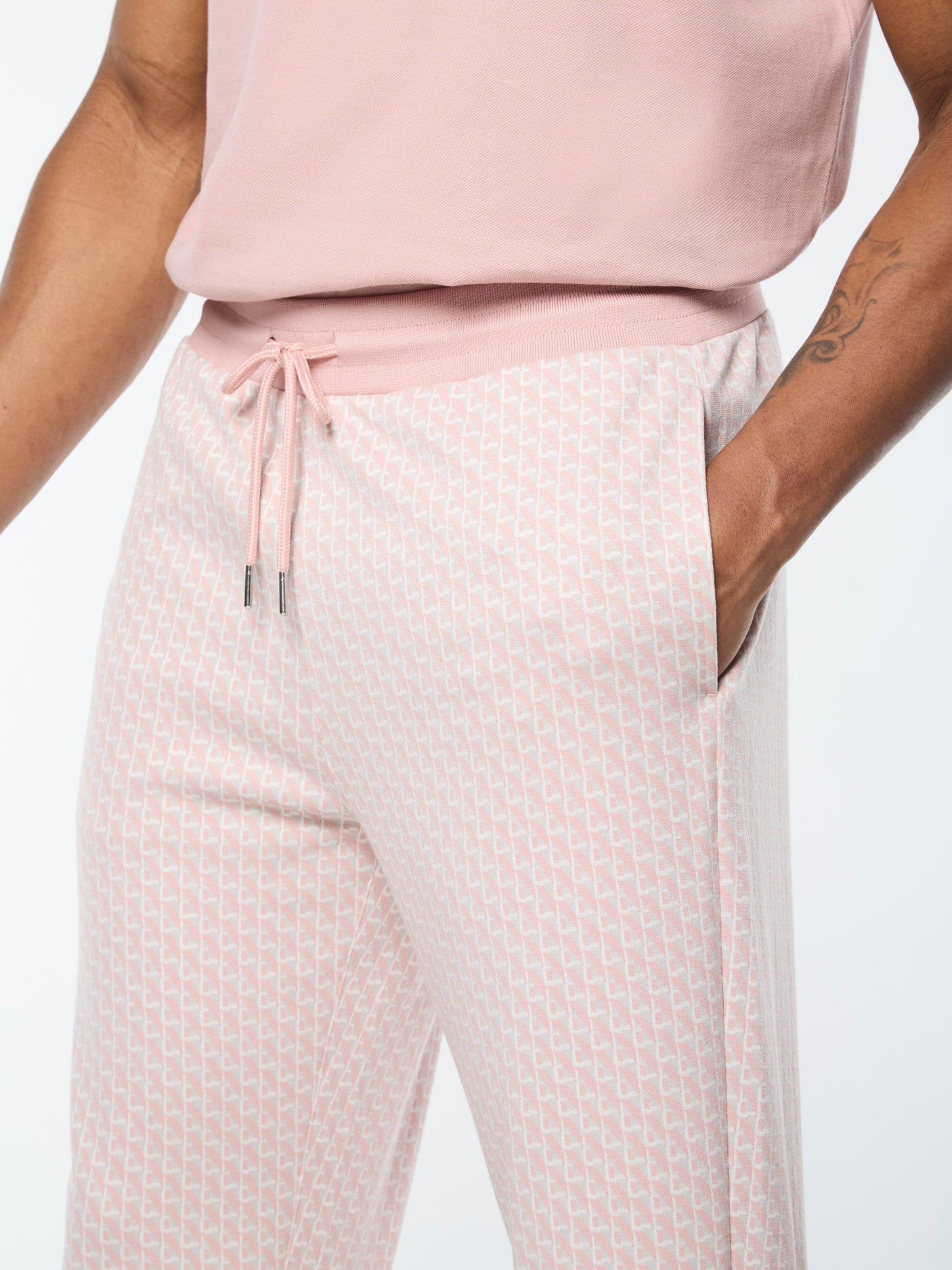 Sergio Tacchini Paolo Knit Track Pant - Pale Mauve