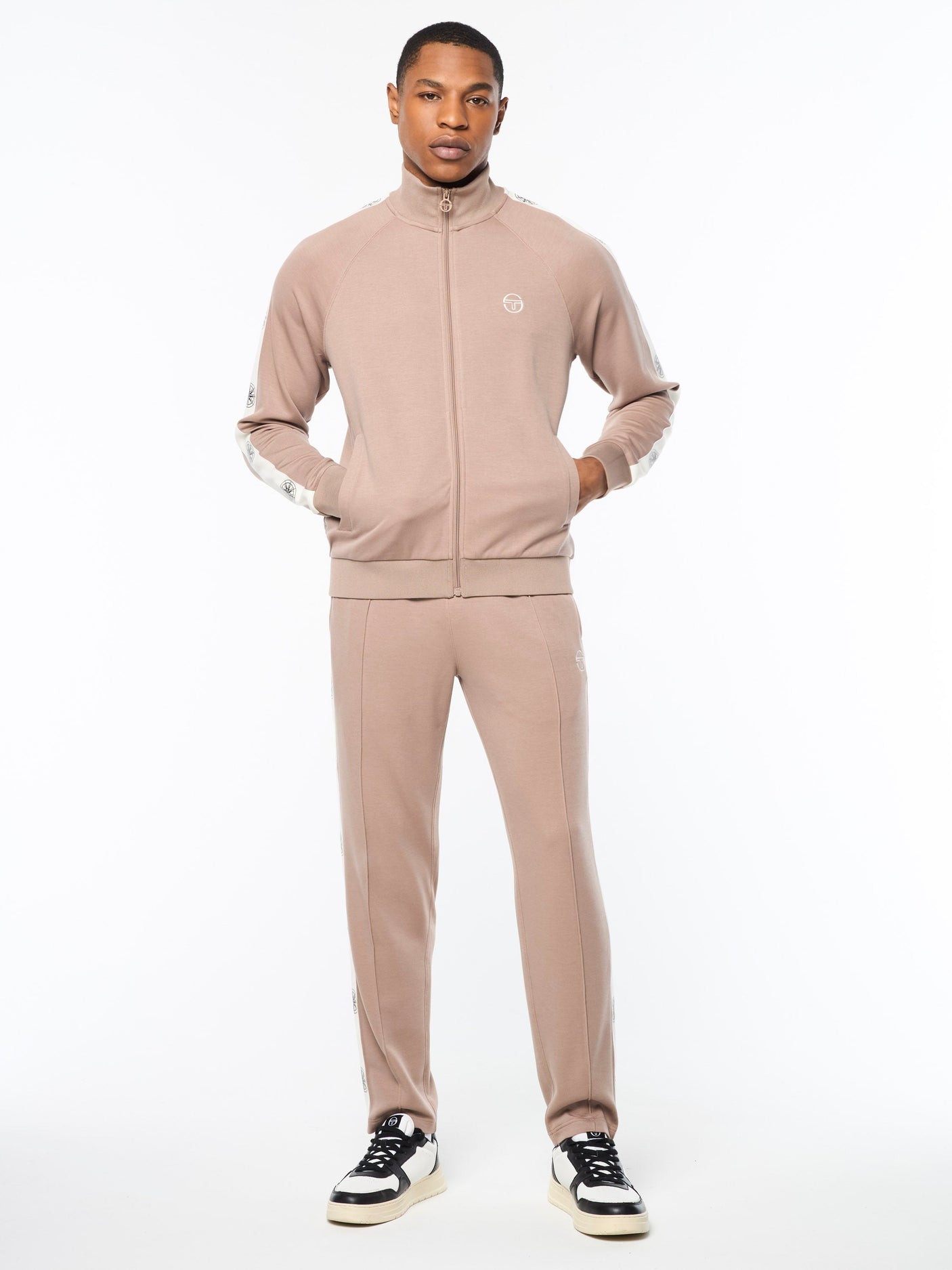 Sergio Tacchini Bussola Track Jacket - Taupe Grey