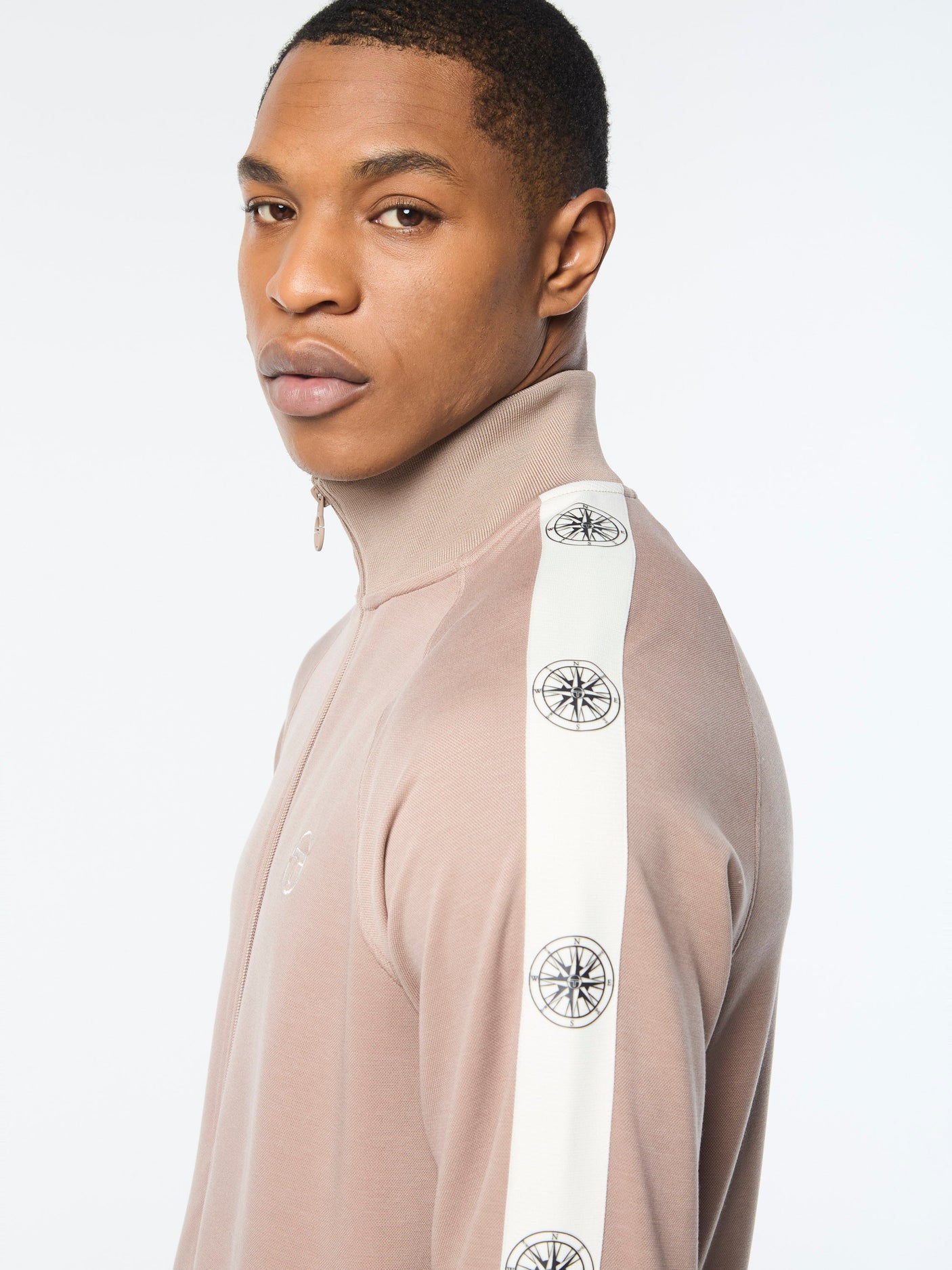 Sergio Tacchini Bussola Track Jacket - Taupe Grey
