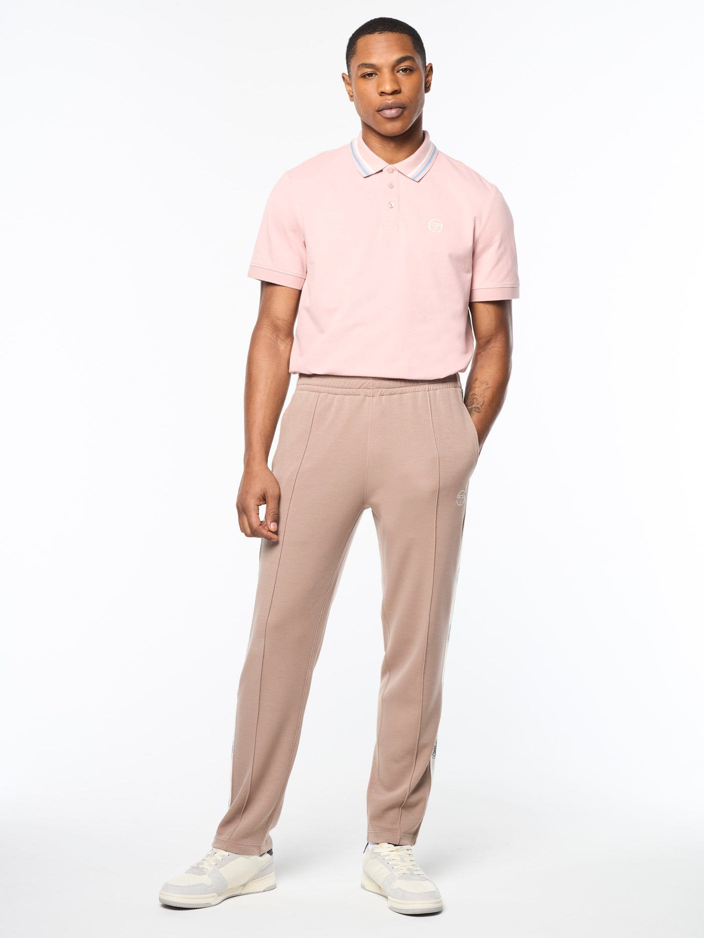 Sergio Tacchini Bussola Track Pant - Taupe Grey