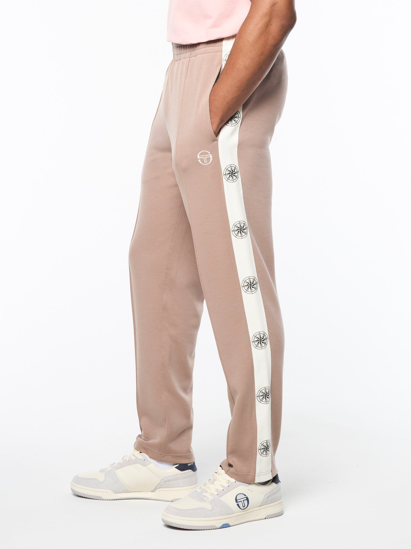 Sergio Tacchini Bussola Track Pant - Taupe Grey