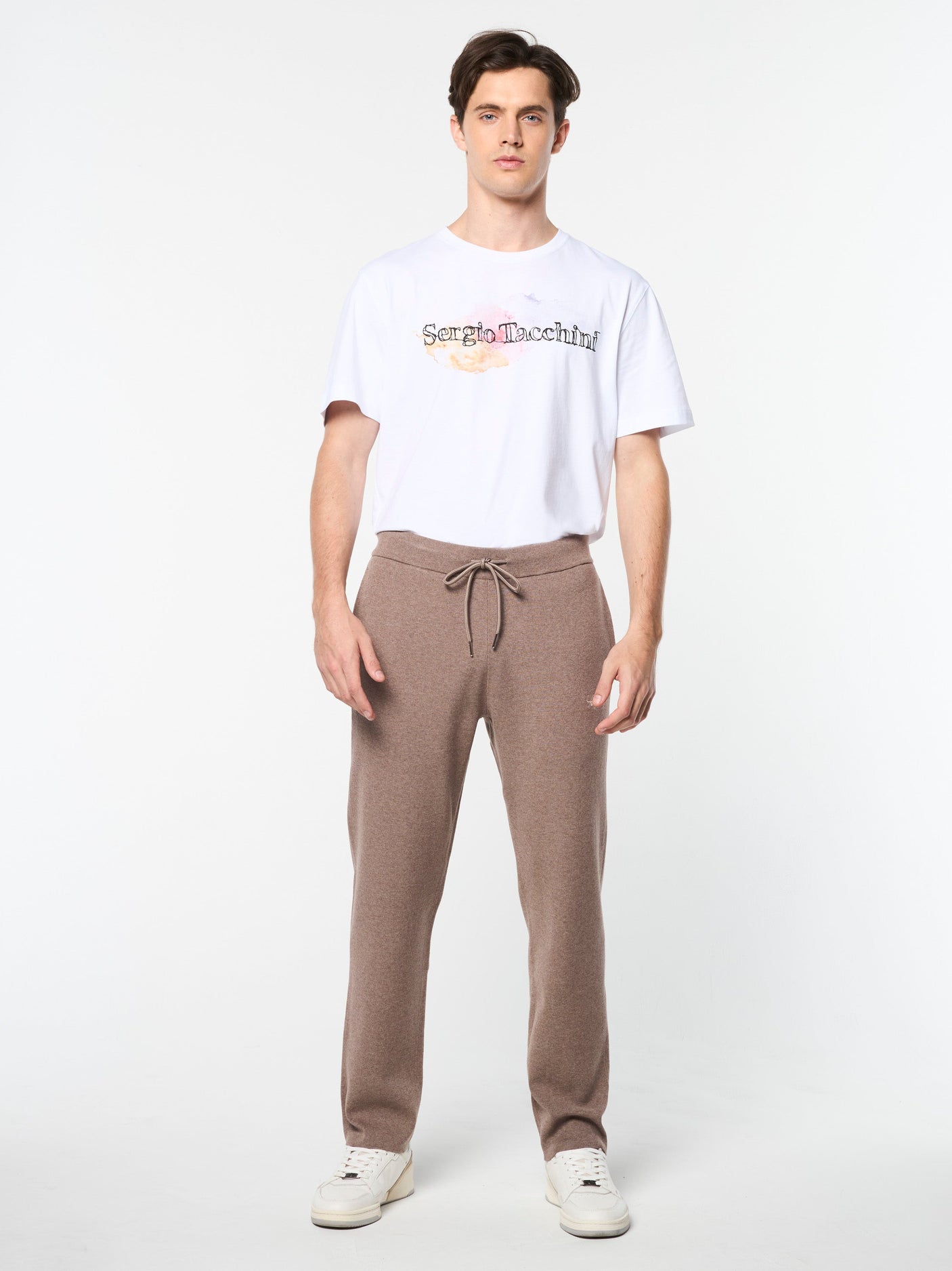 Sergio Tacchini Enzo Track Pant - Taupe Grey