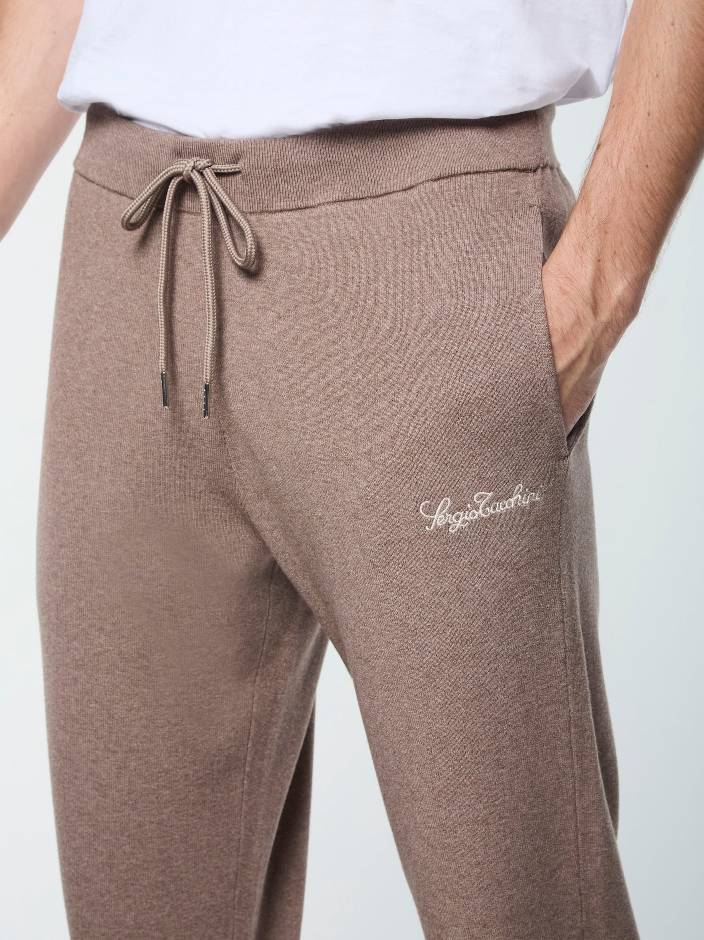 Sergio Tacchini Enzo Track Pant - Taupe Grey