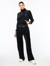 Sergio Tacchini Adele Velour Track Jacket - Black Beauty