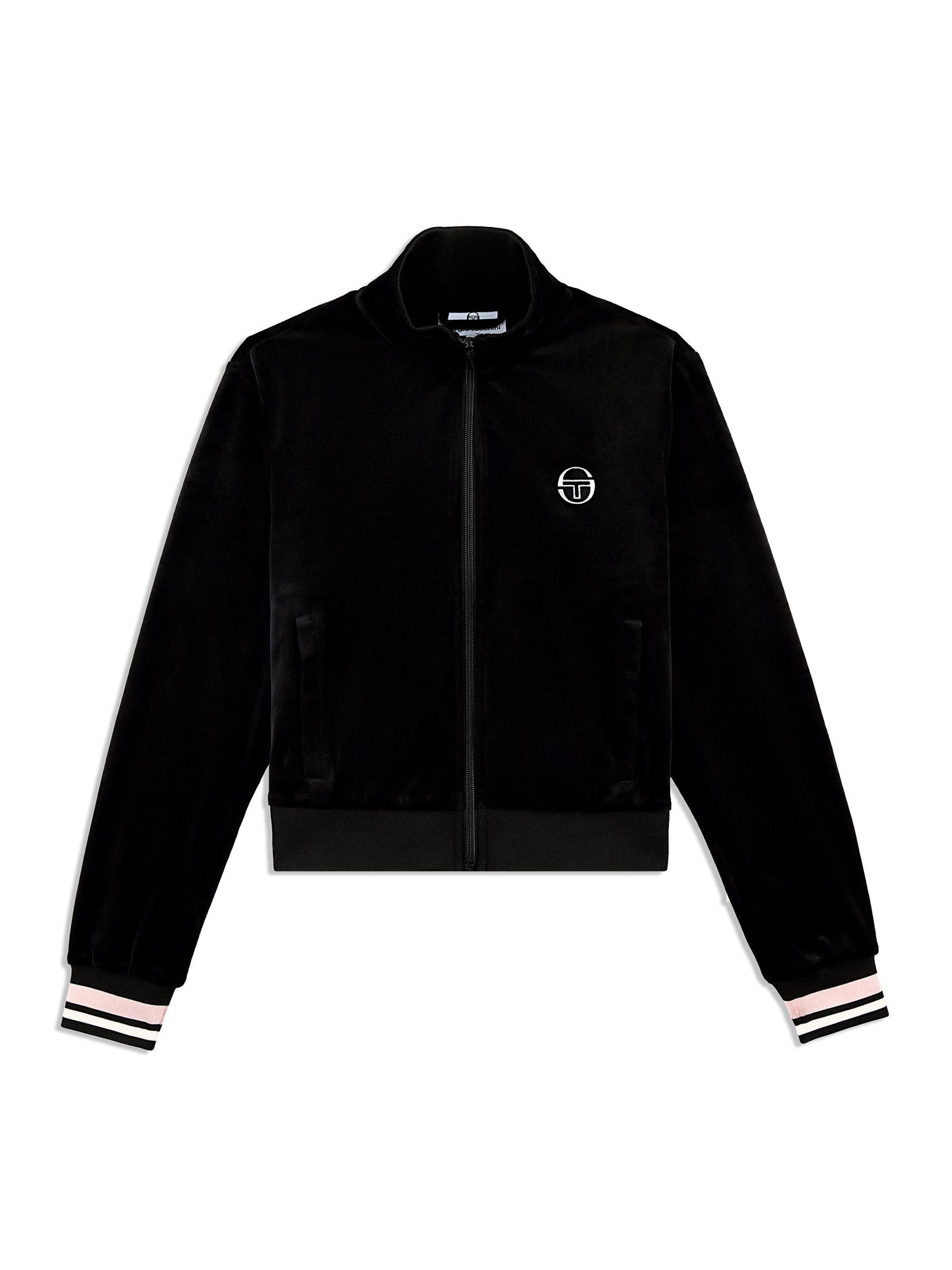 Sergio Tacchini Adele Velour Track Jacket - Black Beauty