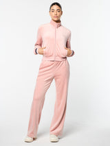 Sergio Tacchini Adele Velour Track Jacket - Pale Mauve