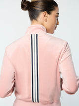 Sergio Tacchini Adele Velour Track Jacket - Pale Mauve