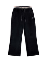 Sergio Tacchini Adele Velour Track Pant - Black Beauty