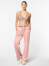 Sergio Tacchini Adele Velour Track Pant - Pale Mauve