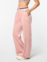 Sergio Tacchini Adele Velour Track Pant - Pale Mauve