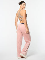 Sergio Tacchini Adele Velour Track Pant - Pale Mauve