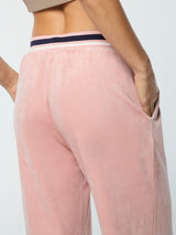 Sergio Tacchini Adele Velour Track Pant - Pale Mauve