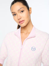 Sergio Tacchini Leila Short Sleeve Track Jacket - Pale Mauve