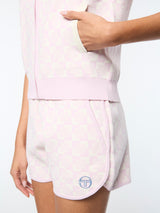 Sergio Tacchini Leila Short Sleeve Track Jacket - Pale Mauve