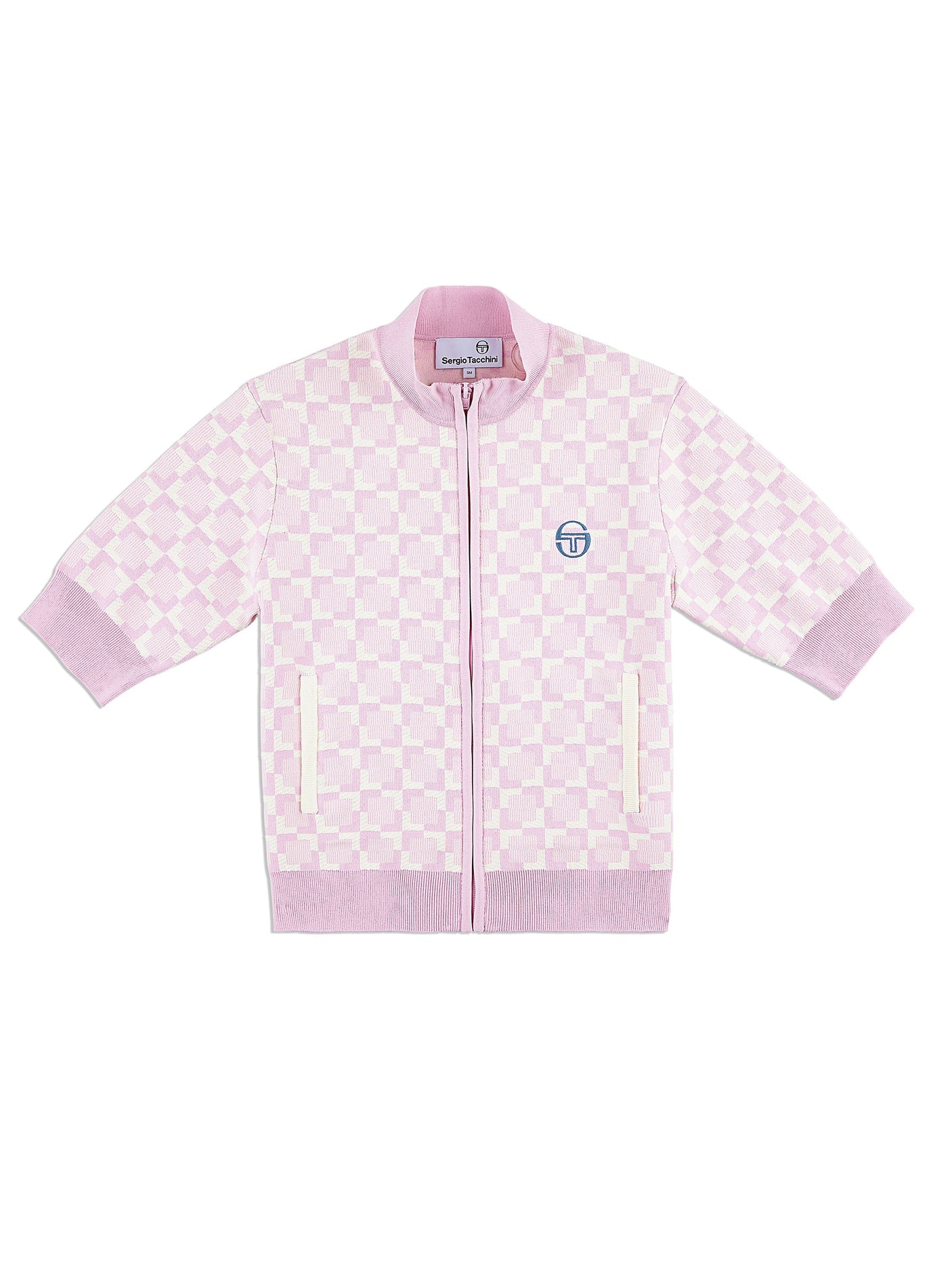 Sergio Tacchini Leila Short Sleeve Track Jacket - Pale Mauve
