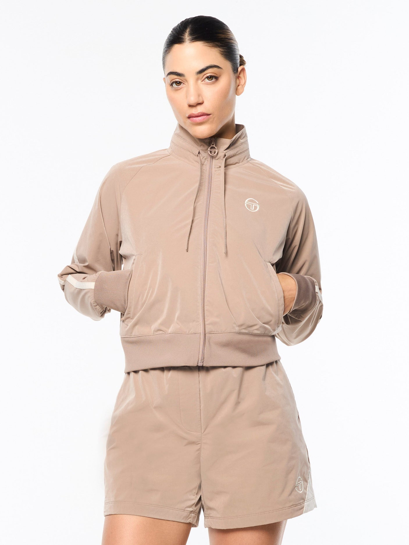 Sergio Tacchini Pippa Track Jacket - Taupe Grey