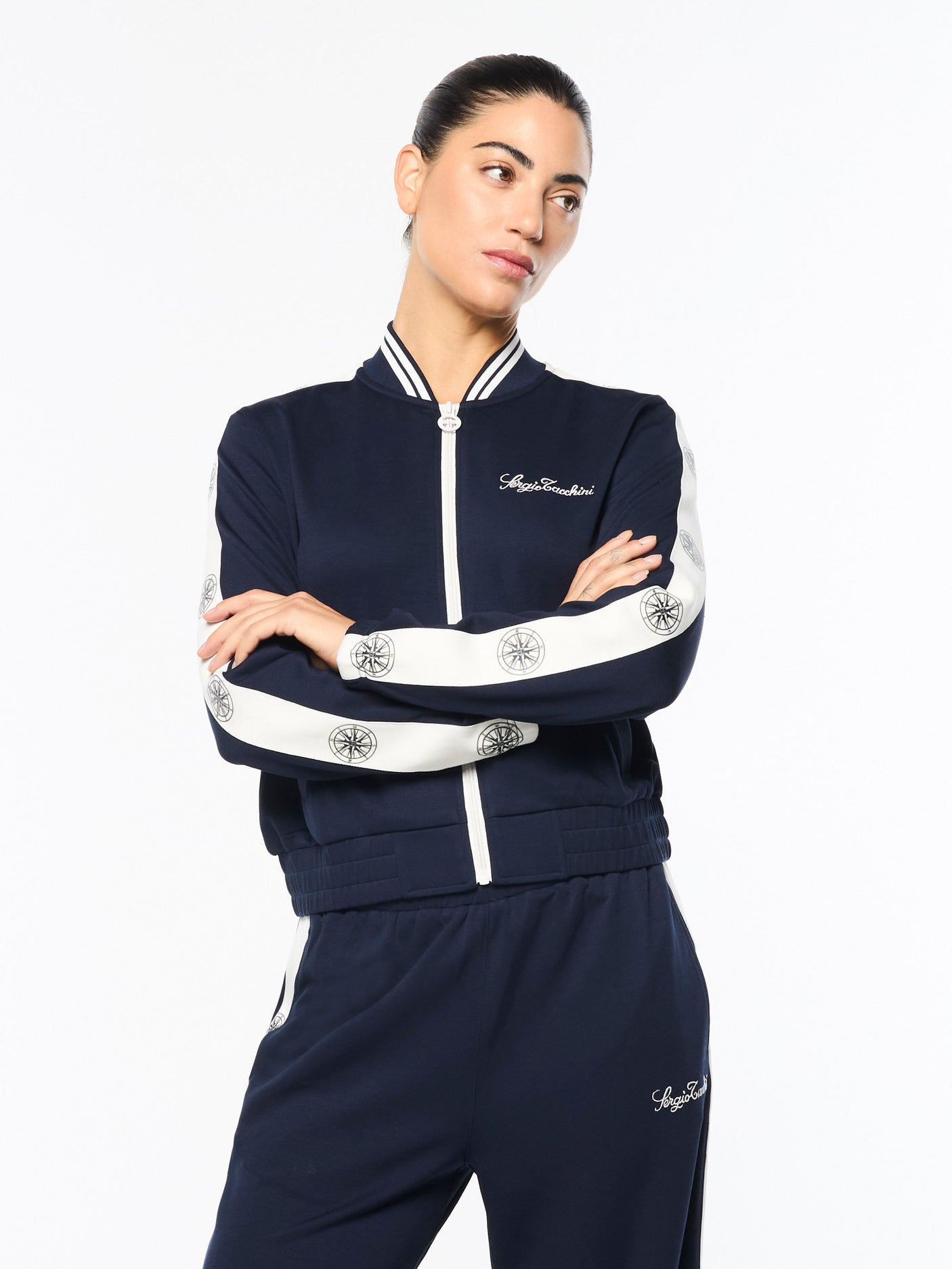 Sergio Tacchini Women's Bussola Track Jacket - Maritime Blue