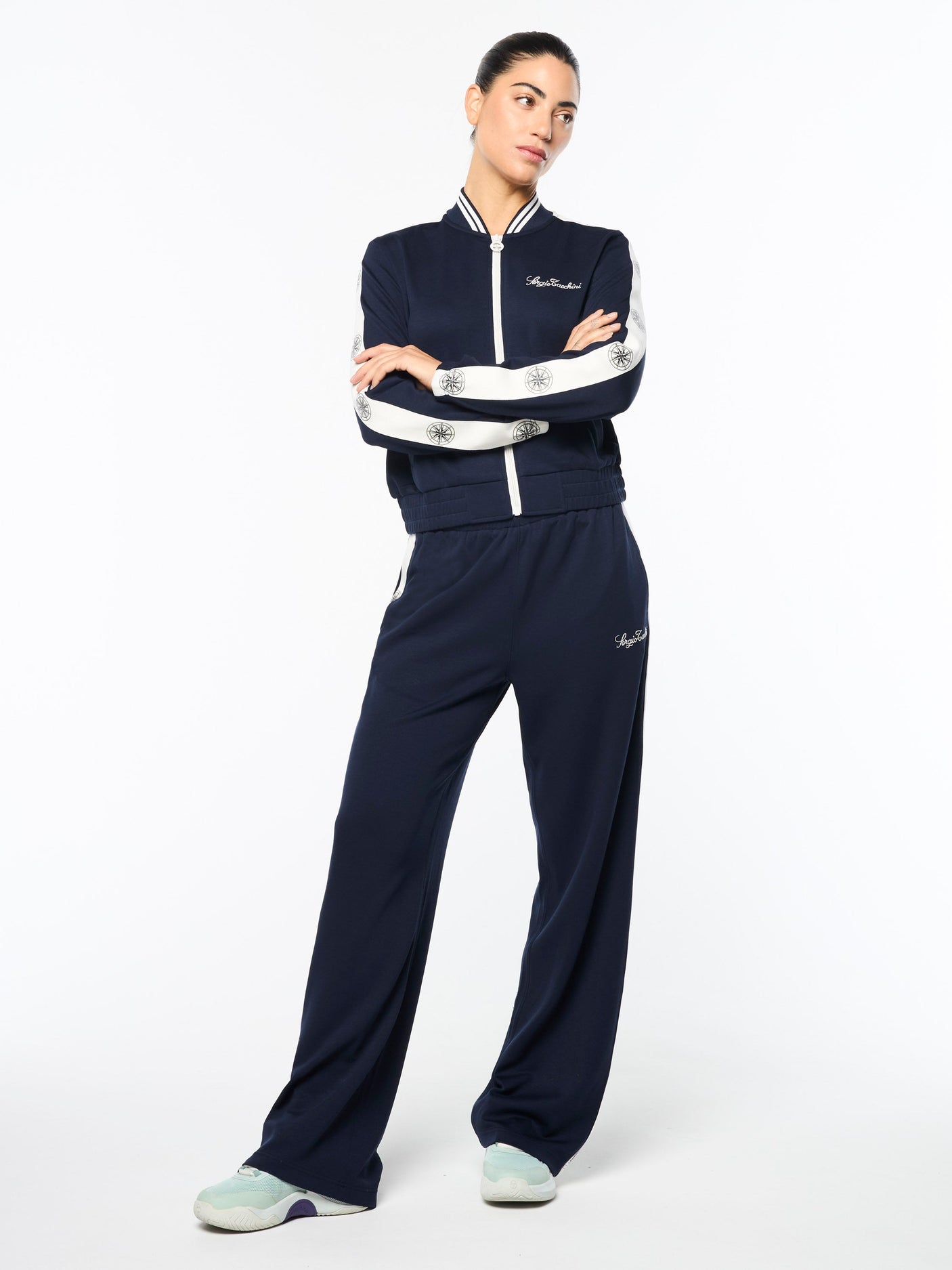 Sergio Tacchini Women's Bussola Track Jacket - Maritime Blue