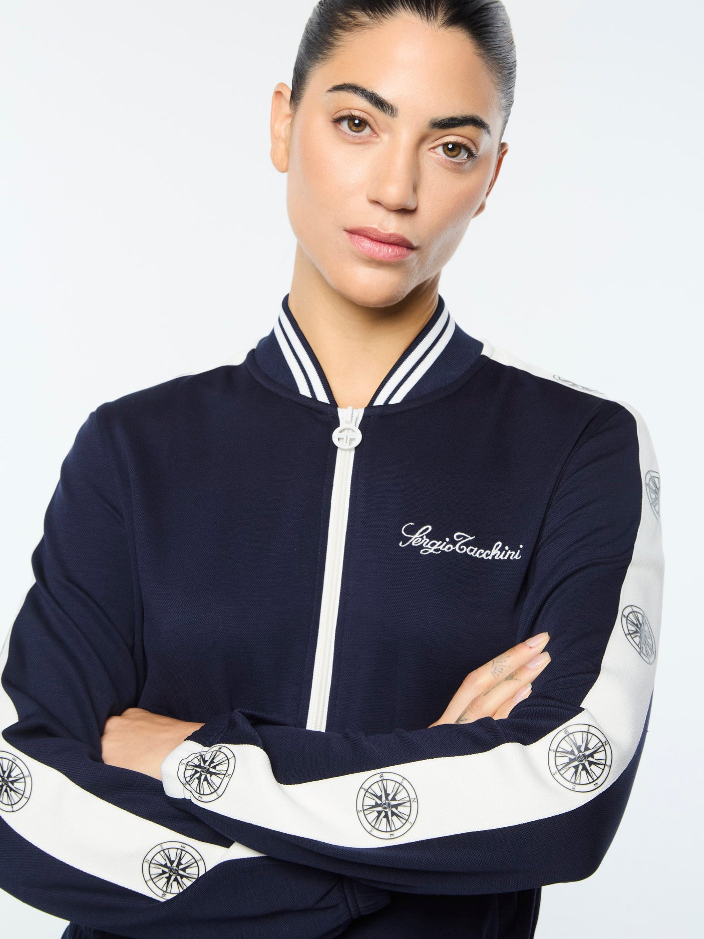 Sergio Tacchini Women's Bussola Track Jacket - Maritime Blue
