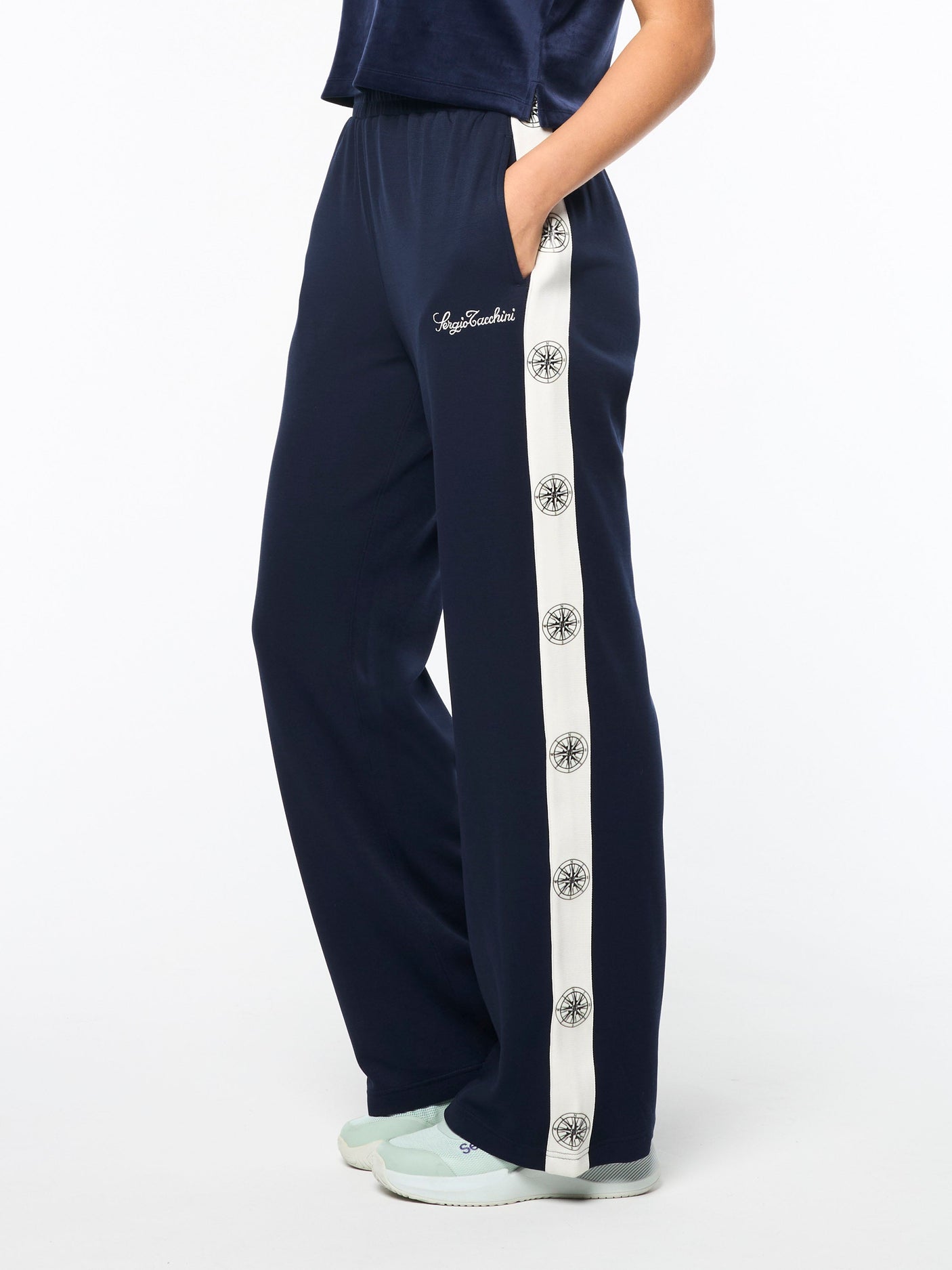 Sergio Tacchini Women's Bussola Track Pant - Maritime Blue