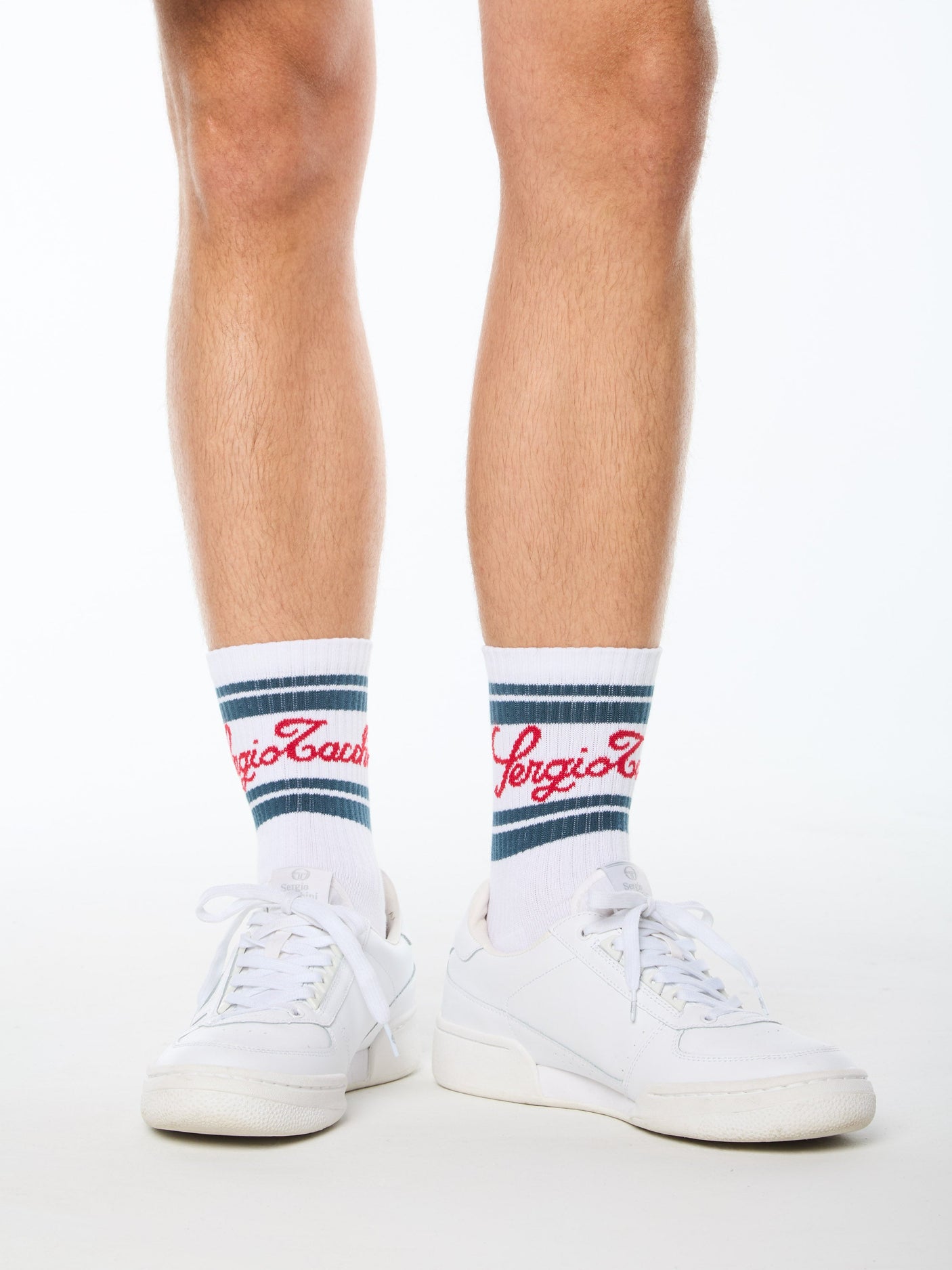 Calcetines Classico Script-Blanco Brillante