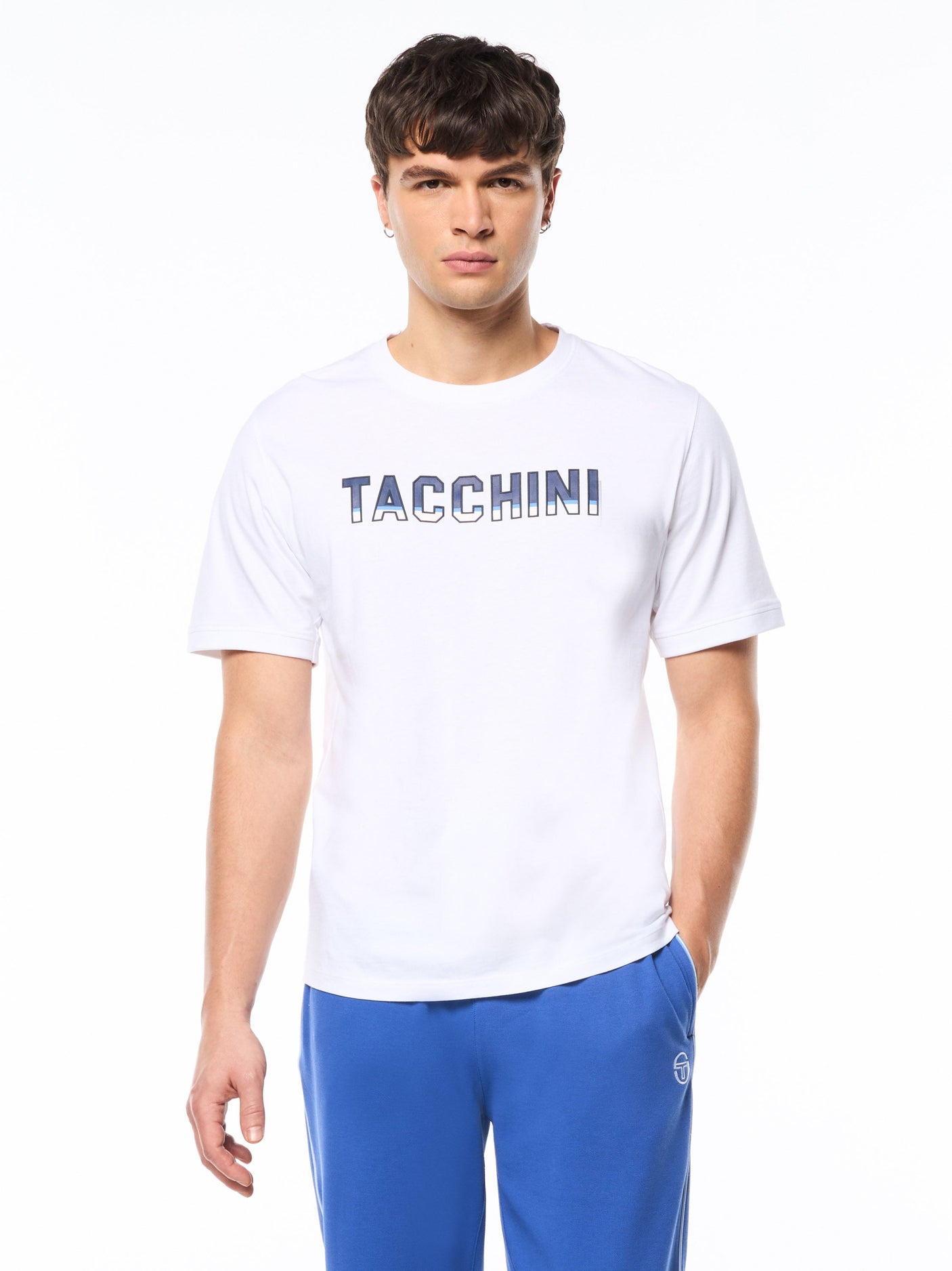 Camiseta de rayas-Blanco brillante