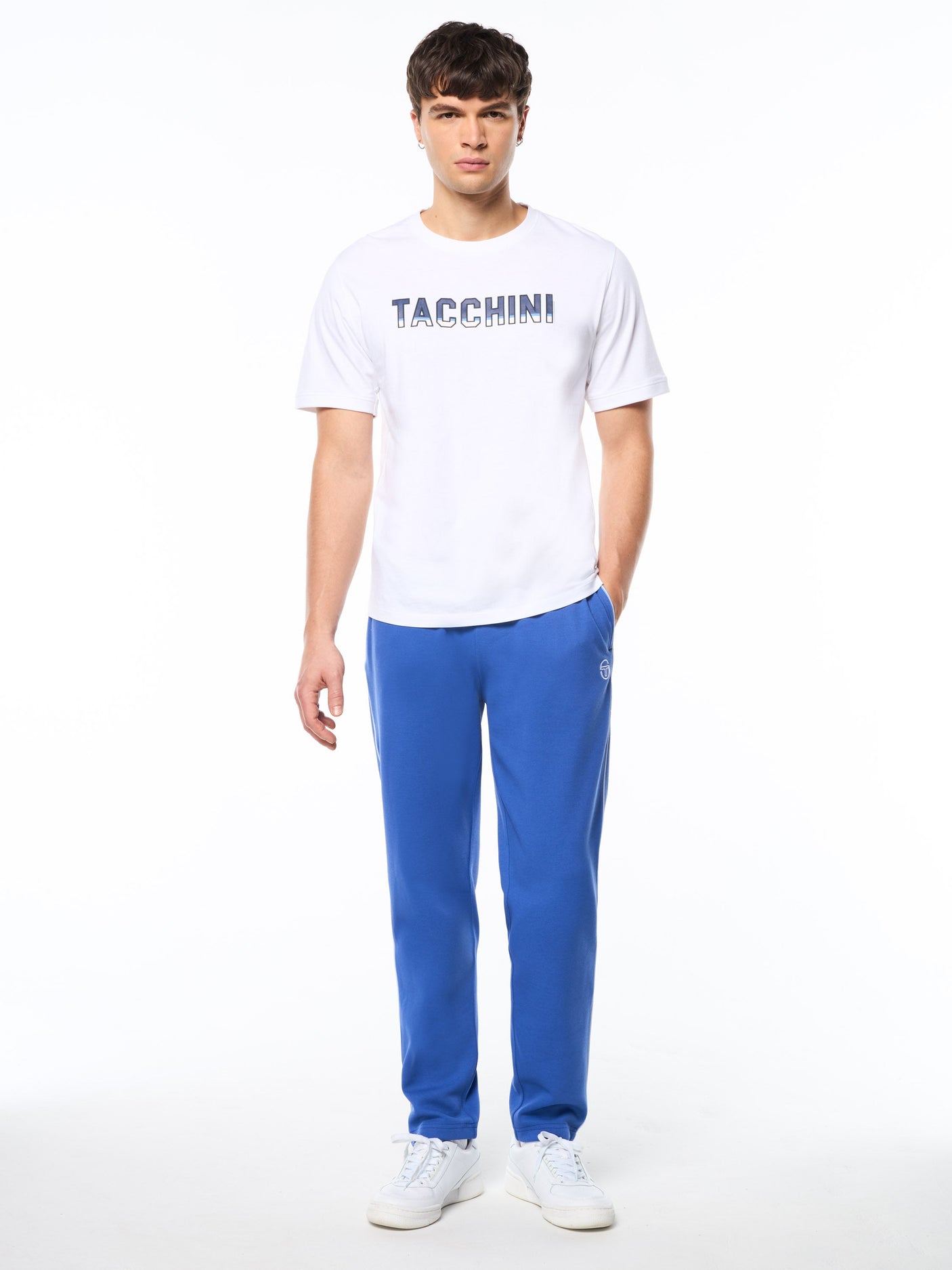 Camiseta de rayas-Blanco brillante