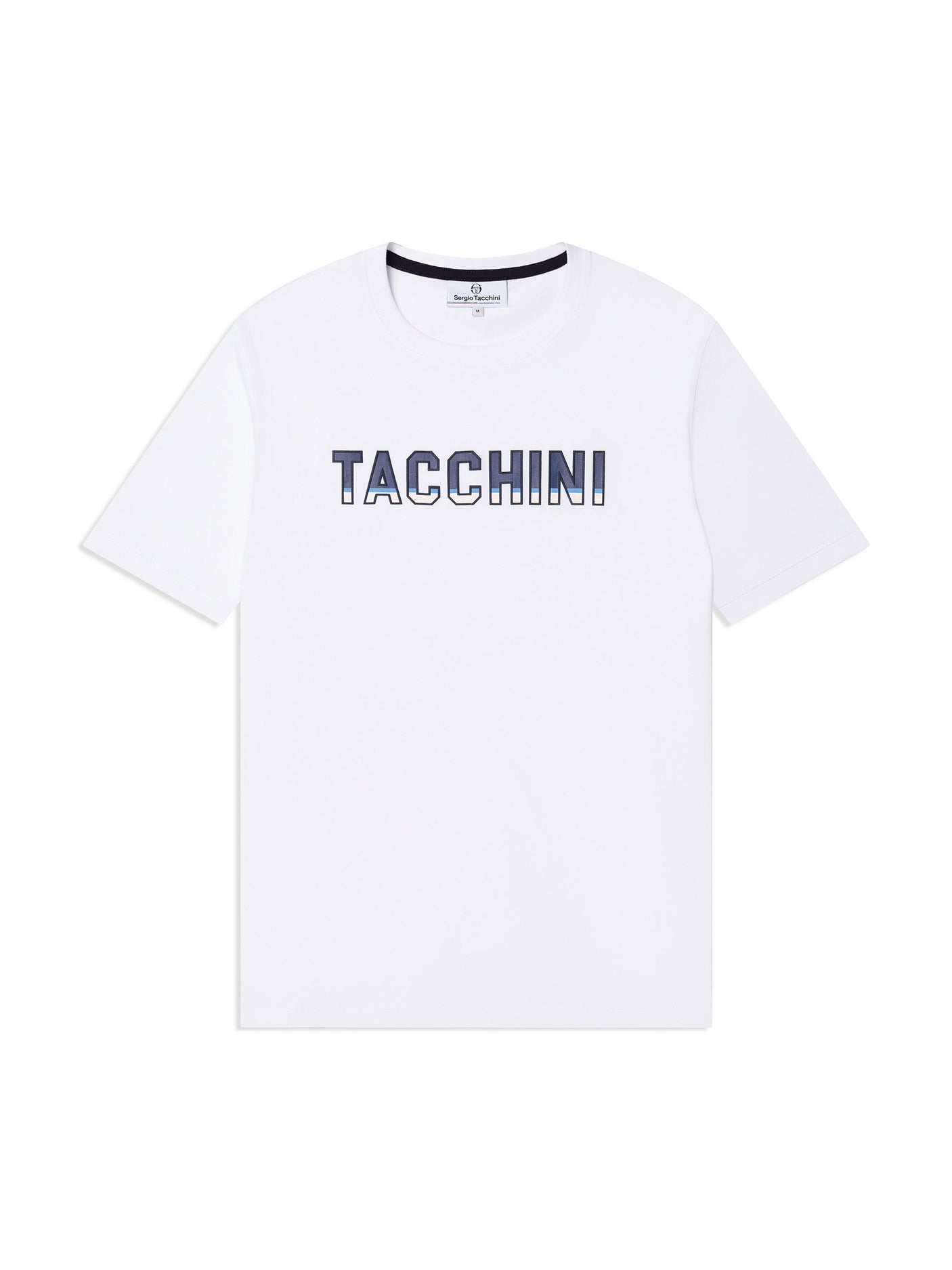 Camiseta de rayas-Blanco brillante