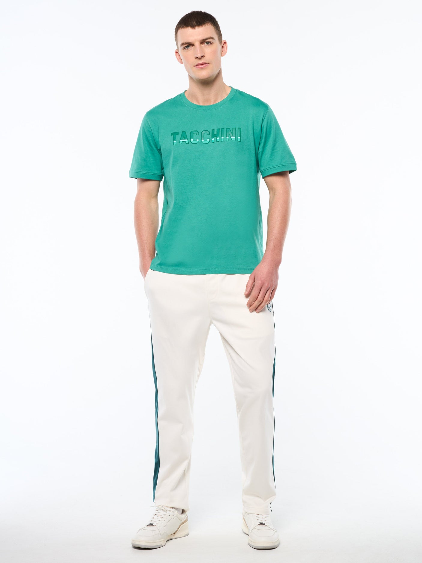 Camiseta de rayas - Verde botella