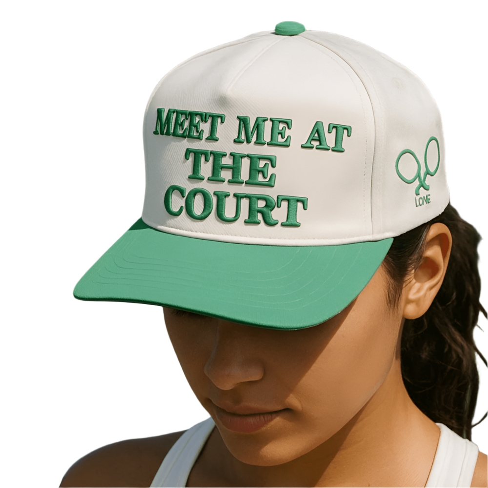 Luxe Pickleball Hat Meet Me At The Court