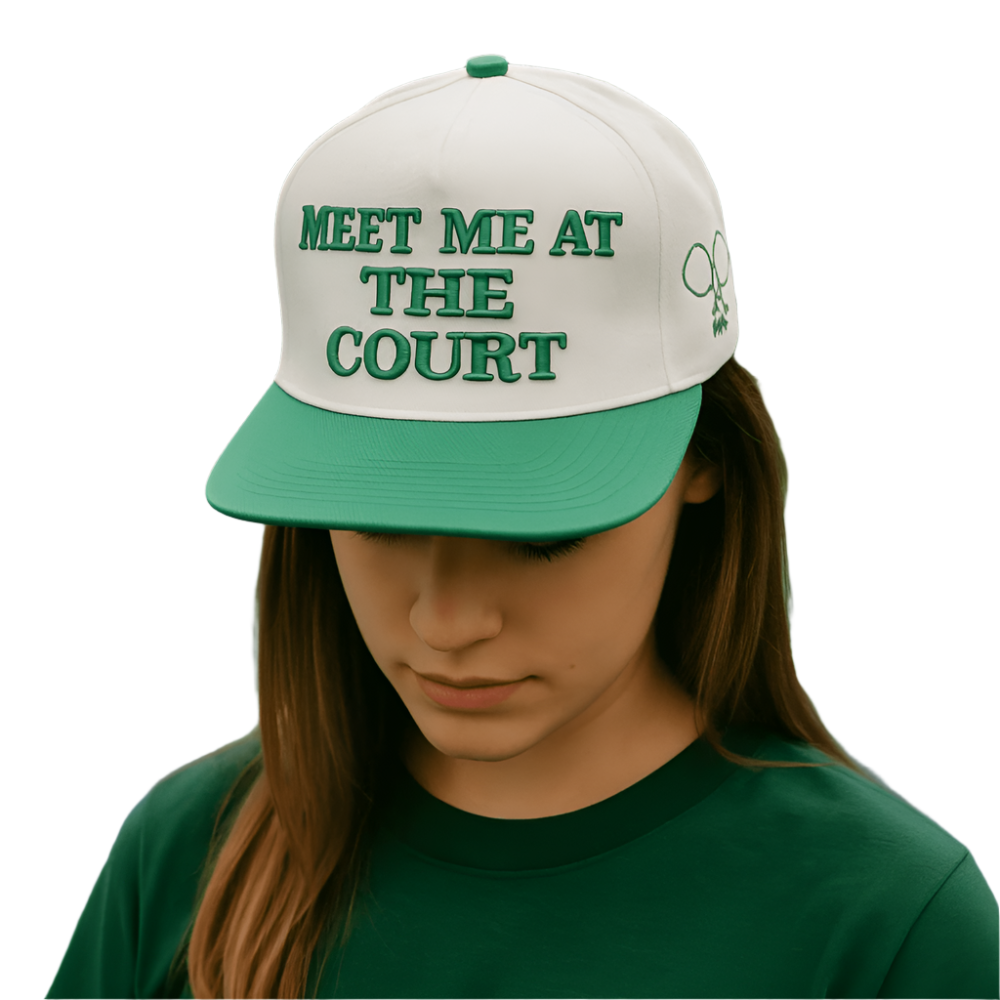 Luxe Pickleball Hat Meet Me At The Court