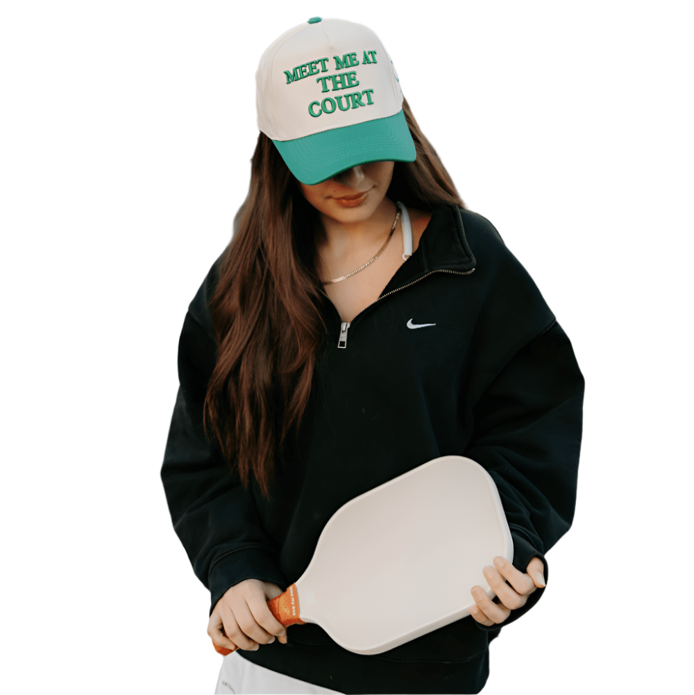 Luxe Pickleball Hat Meet Me At The Court