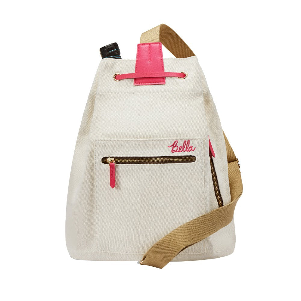 Bolsa de deporte con cordón Pickleball Bella Neon Diva Pink