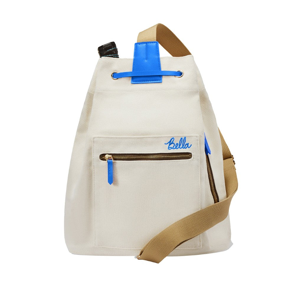 Bolsa de cordón de pickleball Pickleball Bella Azul Eléctrico Neón