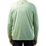 Camiseta de manga larga Picckleball Bella de hombre en verde humo