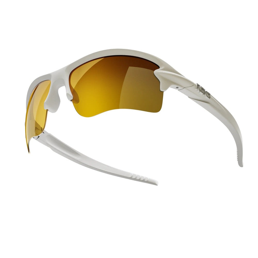 Reks White Sling Blade Prescription Polarized Polycarbonate Sunglasses