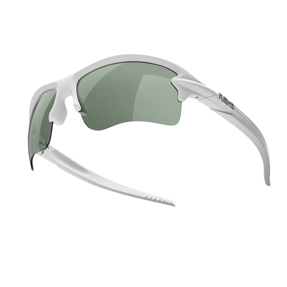 Reks White Sling Blade Prescription Polarized Polycarbonate Sunglasses