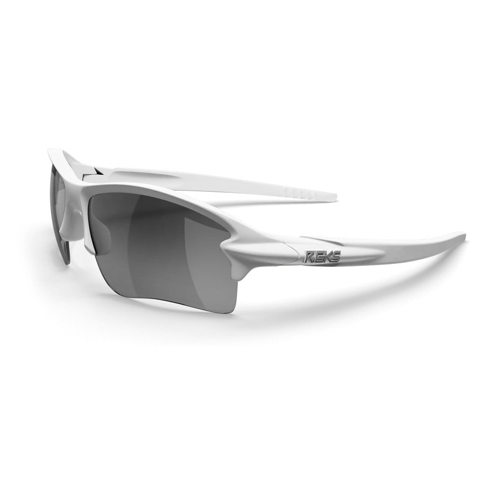 Reks White Sling Blade Prescription Polycarbonate Sunglasses